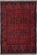 Traditional  Tribal Red Area rug 3x5 Afghan Hand-knotted 235769