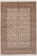 Traditional Ivory Area rug 5x8 Indian Hand-knotted 236437