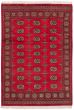 Bordered  Southwestern Red Area rug 3x5 Pakistani Hand-knotted 251045