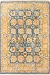Bordered  Traditional Blue Area rug 5x8 Pakistani Hand-knotted 280585