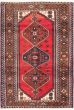 Bordered  Traditional Red Area rug 3x5 Persian Hand-knotted 297316