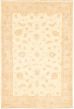 Bordered  Traditional Ivory Area rug 5x8 Pakistani Hand-knotted 319960