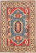 Bordered  Traditional Red Area rug 6x9 Afghan Hand-knotted 326247