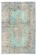 Overdyed  Transitional Blue Area rug 5x8 Turkish Hand-knotted 327915