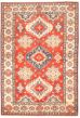 Bordered  Traditional Red Area rug 6x9 Afghan Hand-knotted 329008
