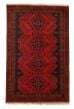 Bordered  Tribal Red Area rug 3x5 Afghan Hand-knotted 329288