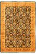 Bordered  Traditional Blue Area rug 5x8 Pakistani Hand-knotted 330567