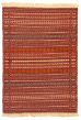 Flat-weaves & Kilims  Tribal Red Area rug 3x5 Turkish Flat-weave 333170