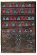 Moroccan  Tribal Brown Area rug 3x5 Indian Hand-knotted 338359