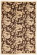 Casual  Transitional Brown Area rug 5x8 Pakistani Hand-knotted 339018