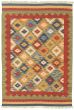 Flat-weaves & Kilims  Traditional Green Area rug 3x5 Turkish Flat-weave 339341