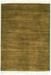 Gabbeh  Tribal Green Area rug Unique Pakistani Hand-knotted 339799