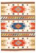 Flat-weaves & Kilims  Traditional Ivory Area rug 5x8 Turkish Flat-weave 346069