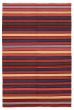 Bohemian  Stripes Red Area rug 5x8 Turkish Flat-weave 346177
