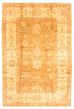 Bordered  Traditional Orange Area rug 5x8 Afghan Hand-knotted 346778