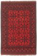 Bordered  Traditional Red Area rug 3x5 Afghan Hand-knotted 348034