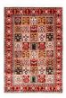Bordered  Traditional Red Area rug 4x6 Indian Hand-knotted 348597