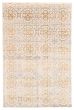 Casual  Transitional Ivory Area rug 5x8 Indian Hand-knotted 356479