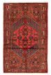 Bordered  Traditional Red Area rug 4x6 Persian Hand-knotted 358545