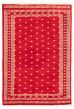 Bordered  Tribal Red Area rug 3x5 Pakistani Hand-knotted 359936