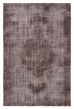 Overdyed  Transitional Grey Area rug 5x8 Turkish Hand-knotted 360749