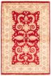 Bordered  Traditional Red Area rug 3x5 Afghan Hand-knotted 362482