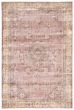 Bordered  Vintage Pink Area rug 8x10 Turkish Hand-knotted 362818