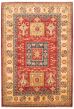Bordered  Traditional Red Area rug 6x9 Afghan Hand-knotted 363486