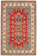 Bordered  Traditional Red Area rug 5x8 Afghan Hand-knotted 364383