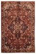 Bordered  Traditional Red Area rug 6x9 Persian Hand-knotted 366280