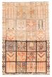 Tribal  Vintage Brown Area rug 3x5 Persian Hand-knotted 367295