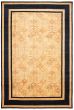 Geometric  Traditional Ivory Area rug Unique Pakistani Hand-knotted 368296