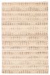 Casual  Transitional Ivory Area rug 5x8 Indian Hand-knotted 369481