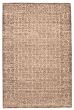 Bordered  Traditional Brown Area rug 5x8 Indian Hand-knotted 370520