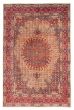 Bordered  Traditional Ivory Area rug 8x10 Persian Hand-knotted 373678