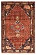 Bordered  Traditional Red Area rug 5x8 Persian Hand-knotted 373754