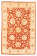 Bordered  Traditional Red Area rug 3x5 Afghan Hand-knotted 373811