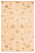 Carved  Transitional Yellow Area rug 3x5 Nepal Hand-knotted 374831