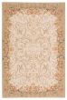 Bordered  Traditional Ivory Area rug 5x8 Chinese Flat-Weave 374883