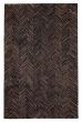 Accent  Transitional Brown Area rug 5x8 Argentina Handmade 376249