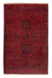 Bordered  Traditional Red Area rug 3x5 Afghan Hand-knotted 376887