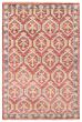 Bordered  Traditional Red Area rug 5x8 Indian Hand-knotted 377441