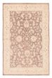 Bordered  Traditional Brown Area rug 4x6 Afghan Hand-knotted 379825