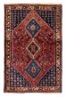 Bordered  Geometric Brown Area rug 3x5 Persian Hand-knotted 382454