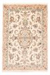 Bordered  Traditional Ivory Area rug 3x5 Persian Hand-knotted 382507