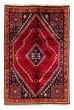 Bordered  Traditional Red Area rug 5x8 Persian Hand-knotted 383504