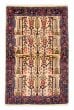 Bordered  Tribal Yellow Area rug 3x5 Persian Hand-knotted 383830