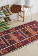 Bohemian  Geometric Red Area rug Unique Turkish Flat-Weave 385776