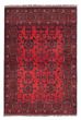 Bordered  Traditional Red Area rug 3x5 Afghan Hand-knotted 386025
