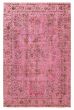 Carved  Transitional Pink Area rug 6x9 Turkish Hand-knotted 391061